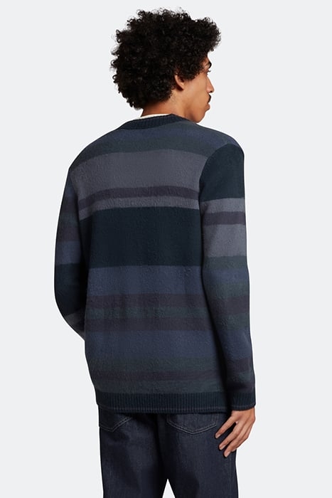 TEXTURED STRIPE CARDIGAN Z271 DARK NAVY 2