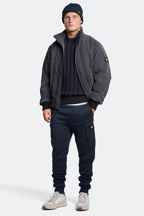 IRIDESCENT PADDED BOMBER Z865 JET BLACK 3