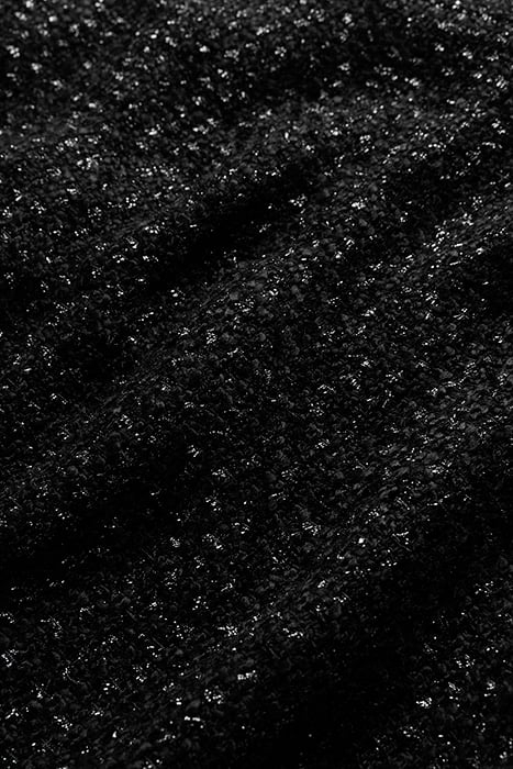 TWEED METALLIC MINI SKIRT BLK 5