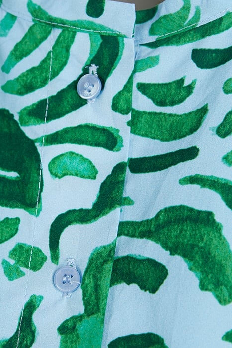 SHIRT 3/4SL BTN CLOSURE BLUE 5