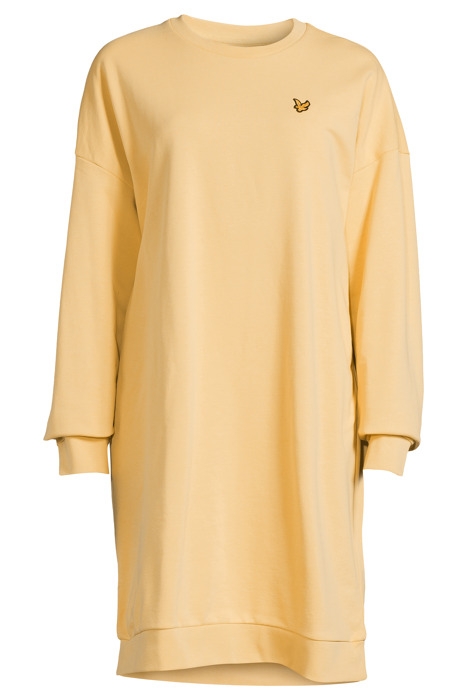 SWEATSHIRT DRESS W796 SOFT GOLDEN YELLOW 6