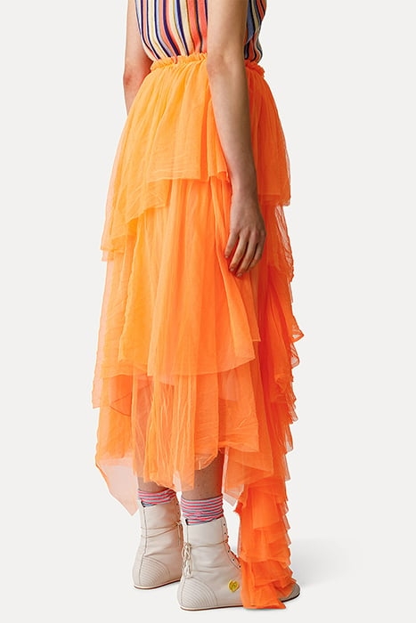FLUO TULLE SKIRT ORANGE 3