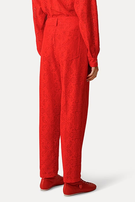 JACQUARD LACE 5 POCKETS PANTS LIPS 3