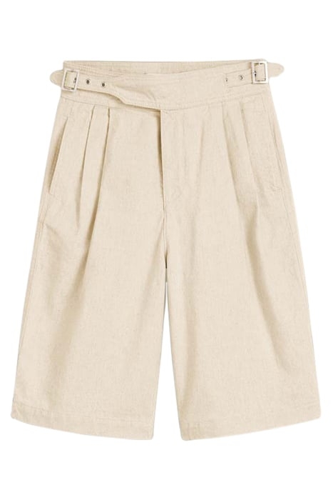 KALINDI SHORT ECRU HEMP 1