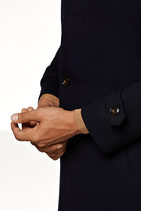 NAVY PADDED OVERCOAT 4