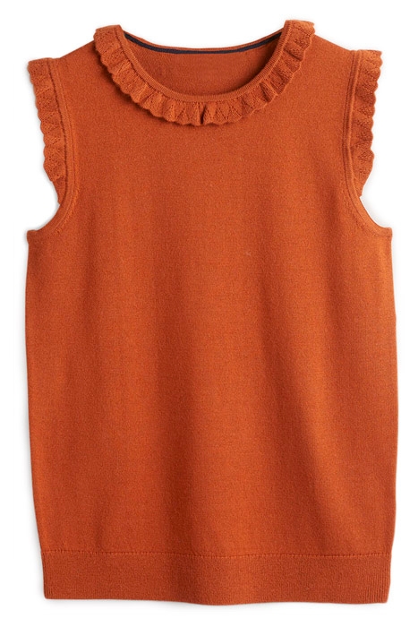 MERINO KNITTED TANK TOP BRN 5