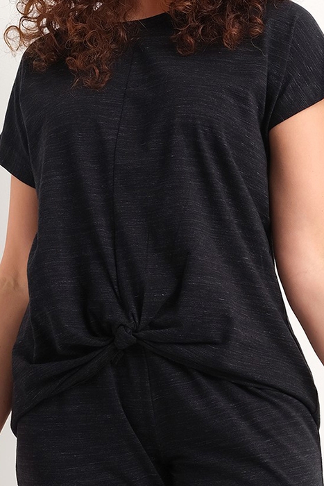 NW TOP TSHIRT SS TIARA SPACE DYE BLACK / PINK 4