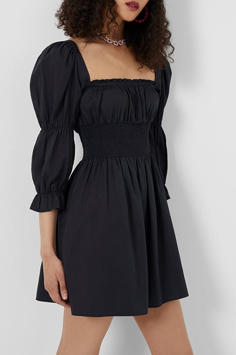 SINDEY COTTON SATIN DRESS MOONLESS NIGHT 5