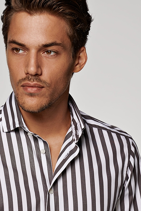 BROWN STRIPED SHIRT 5