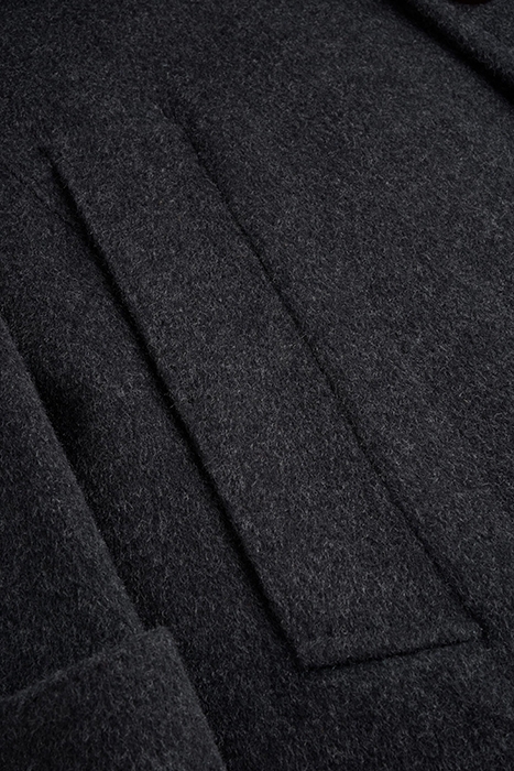 DARK GREY PADDED OVERCOAT 4