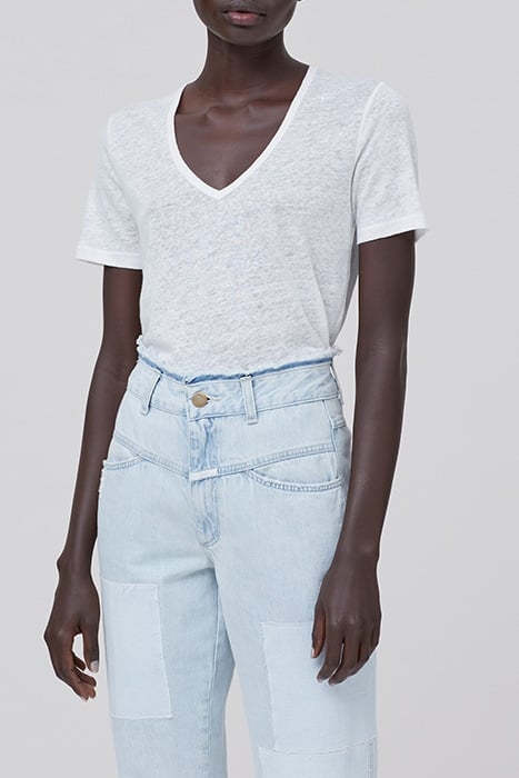 WOMEN V-NECK IVORY 1