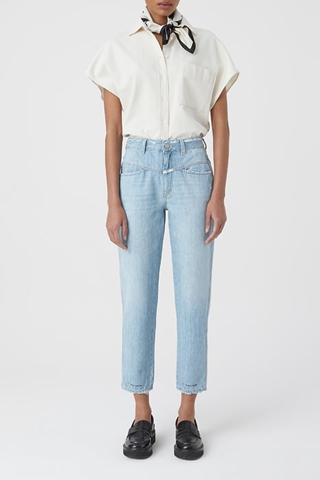 WOMEN PEDAL PUSHER JEANS LIGHT BLUE 5