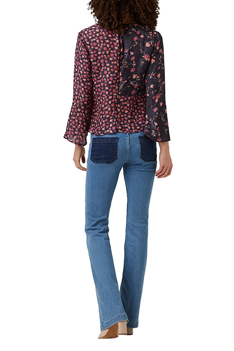DAISY PETALS MIX SHIRT UTILITY BLUE MULTI 3