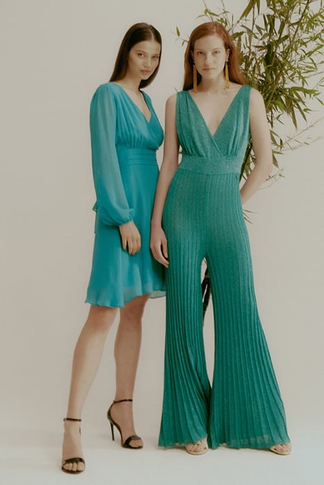 SHORT GEORGETTE DRESS BLUE 5