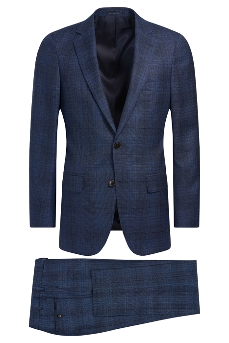 MID BLUE CHECKED SIENNA SUIT 8