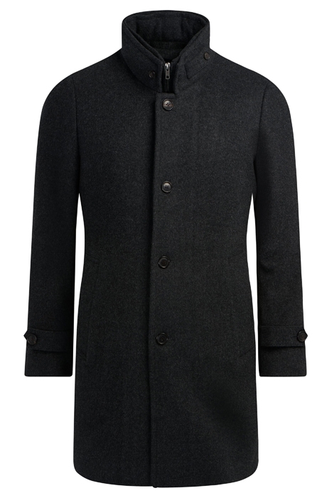DARK GREY PADDED OVERCOAT 7