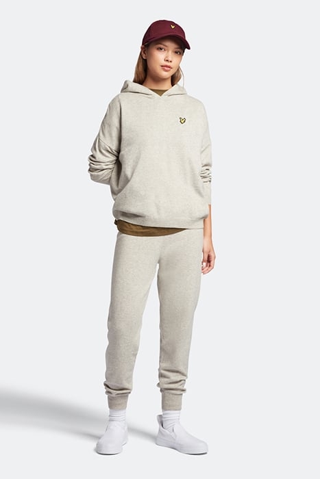 KNITTED HOODIE LIGHT GREY MARL 3