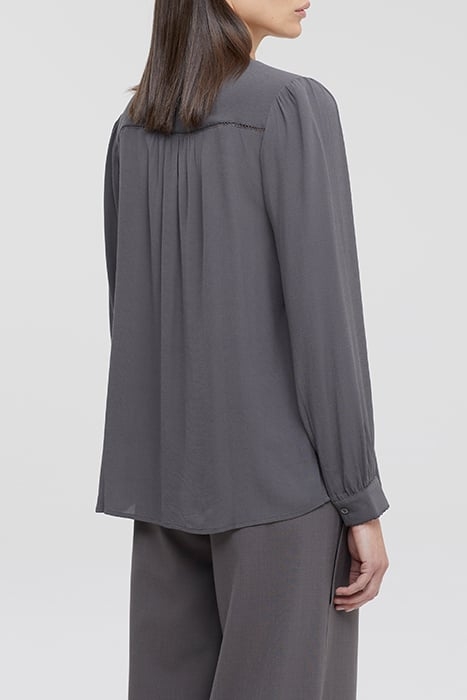 GATHERED BLOUSE DARK NICKEL 2