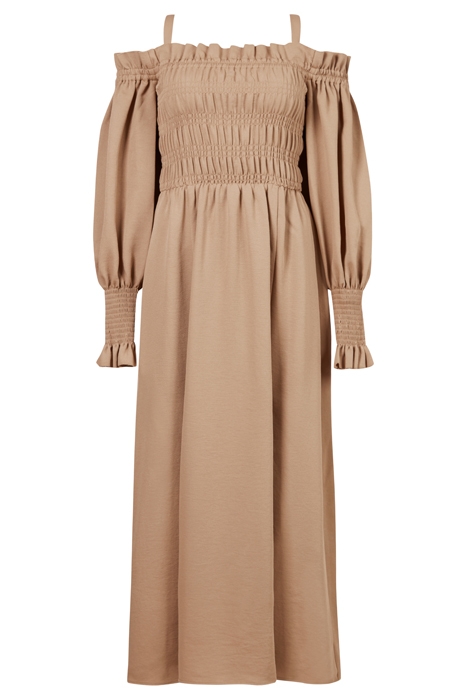 LARY DRESS SAND BROWN 6