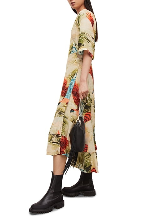 DELANA SWOOP DRESS OLIVE GREEN 4