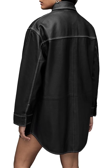 LILY LEATHER DRESS BLACK 2