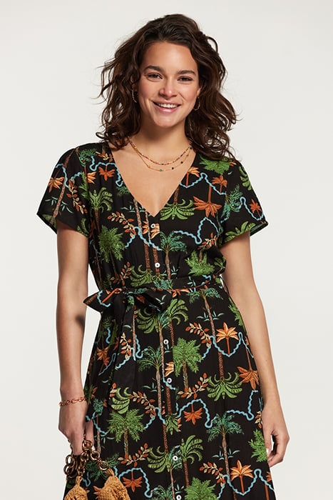 BRAZIL DRESS JAIPUR PALM BLACK 5