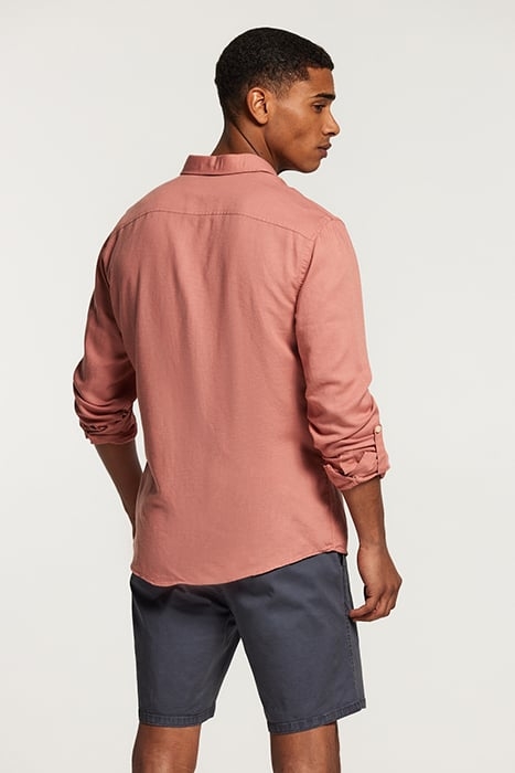 LUCAS LINEN SHIRT BRICK DUST PINK 3