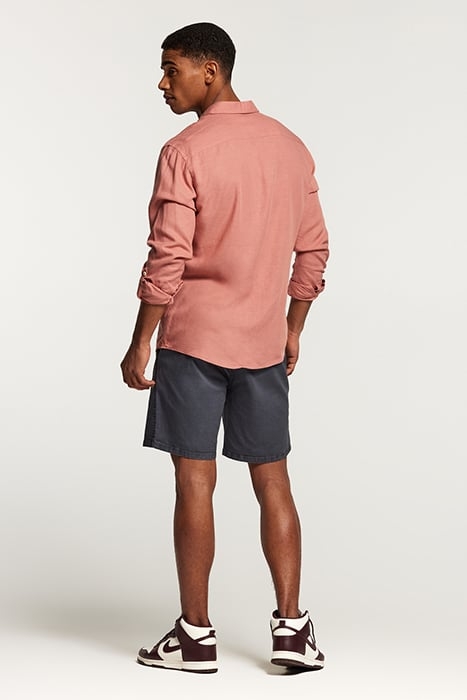 LUCAS LINEN SHIRT BRICK DUST PINK 5