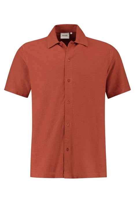 ALEC SHORTSLEEVE SHIRT CHAI BROWN 1