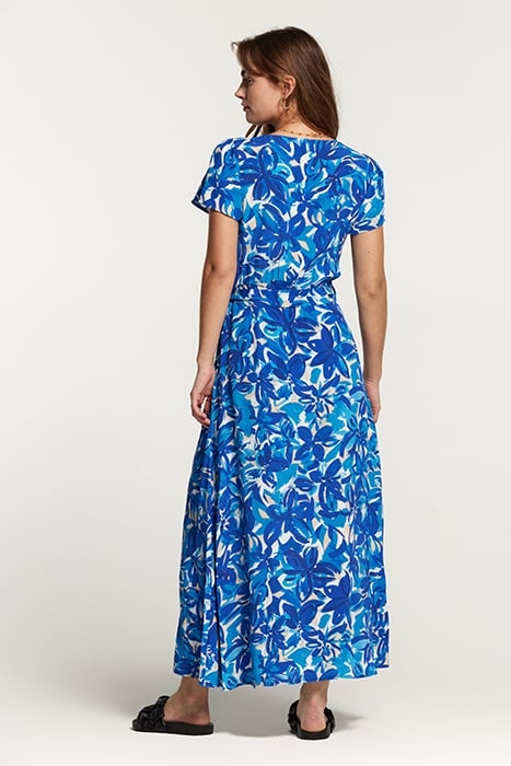 BRAZIL DRESS PAINTED FLOWER SPORTS BLUE 2