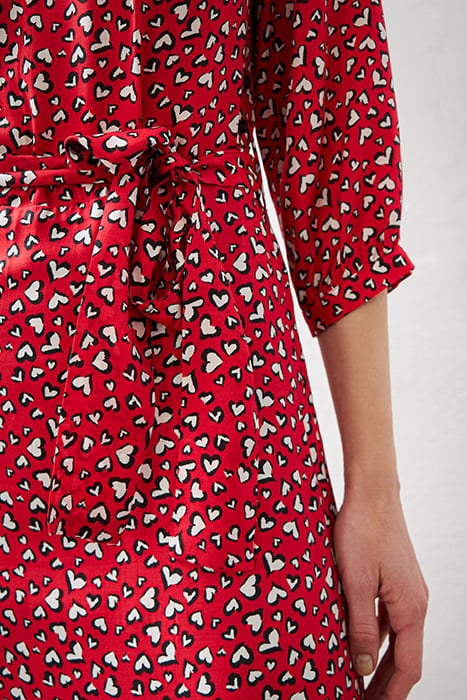 HEART PRINT MIDI DRESS WITH LACE 7