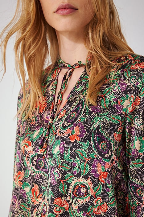 FLUID FLORAL PRINT SHORT DRESS 4