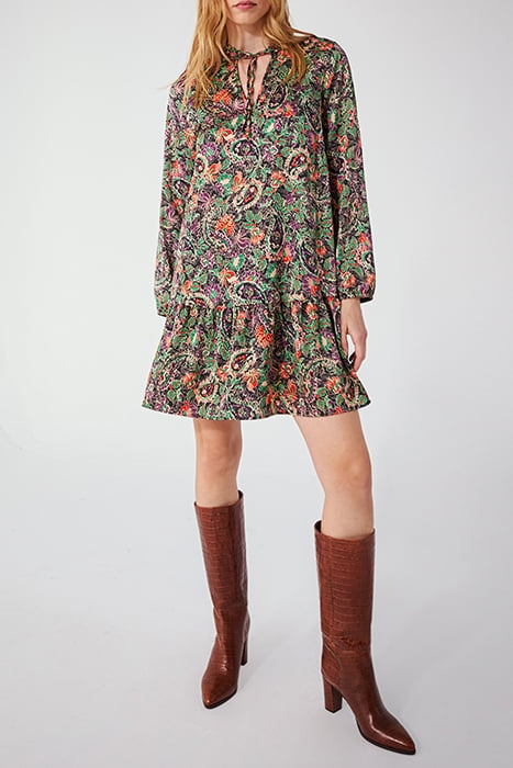 FLUID FLORAL PRINT SHORT DRESS 2