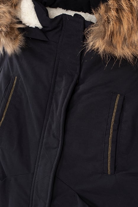 GIRLS’ 2-IN-1 NAVY PARKA + GOLD LIGHT PADDED JACKET NAVY 4