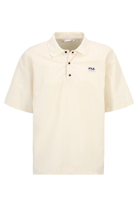 TWIST WOVEN POLO SHIRT ANTIQUE WHITE 1