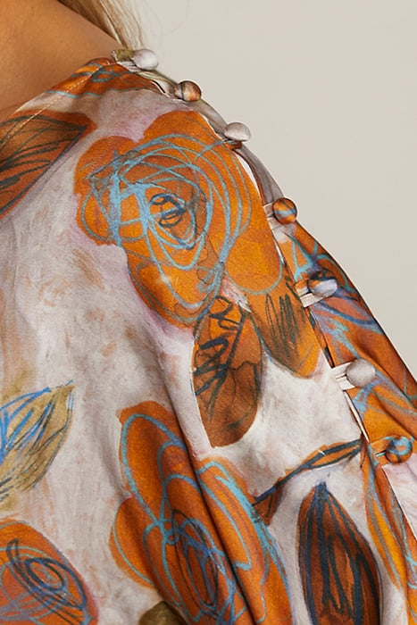 BOATNECK SHIRT 3/4 SL BROWN 6