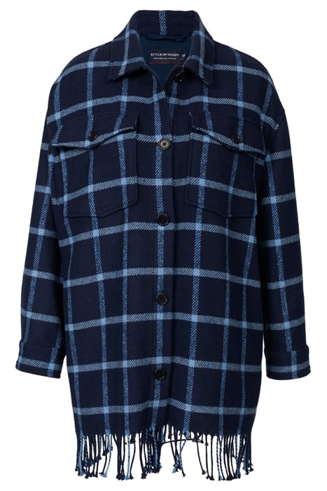 FRINGE JACKET BLUE 1