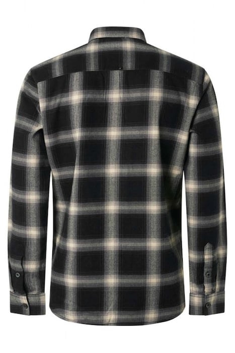 SHIRT CHECK RESPONSIBLE CHOICE COTTON BLACK 6