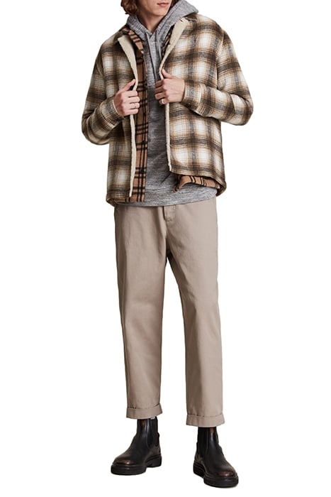 EASTFORK JACKET WHITE/BROWN 2