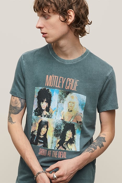 SS CREW TEE - MOTLEY CRUE SHOUT DRIED SAGE 6