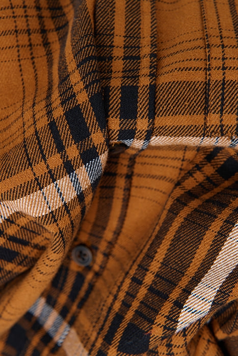 MA-SBSTRIPED CHECK SLS CAMEL 7