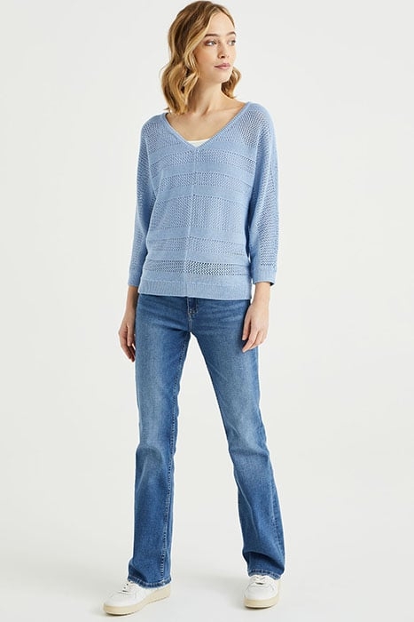 KNITTED PULLOVER LIGHT BLUE 4
