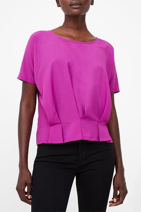 PLEAT HEM BOXY AURORA PURPLE 1