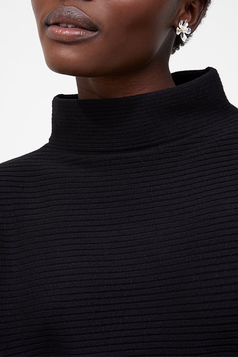 BABYSOFT RIBBED MK NK JUMPER BLACK 6