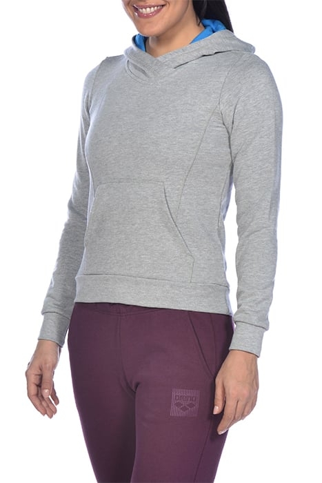 W ESSENTIAL HOODIE MEDIUM GREY MELANGE 5