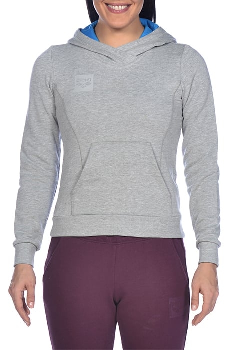 W ESSENTIAL HOODIE MEDIUM GREY MELANGE 2