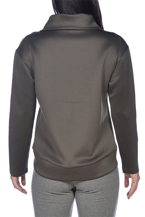 W L/S SPACER HALZ ZIP OLIVE GREEN 3