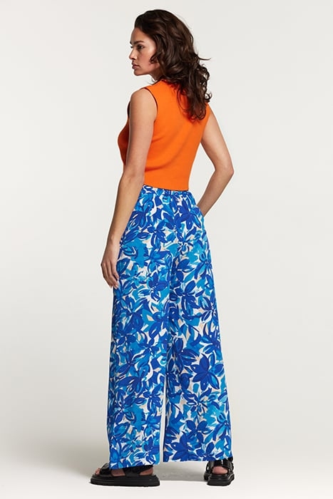 TOBAGO TROUSERS PAINTED FLOWER SPORTS BLUE SPORTS BLUE 5