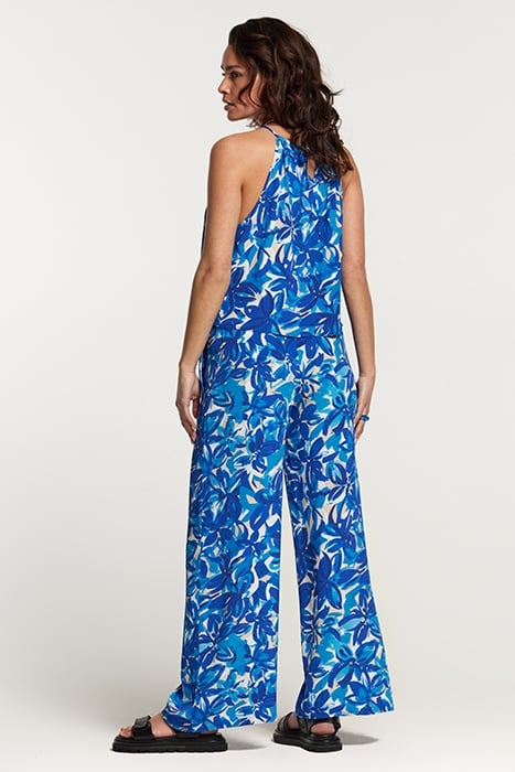 TOBAGO TROUSERS PAINTED FLOWER SPORTS BLUE SPORTS BLUE 7