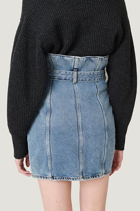 MELAY DENIM SKIRT IN AUTHENTIC BLUE DENIM 4